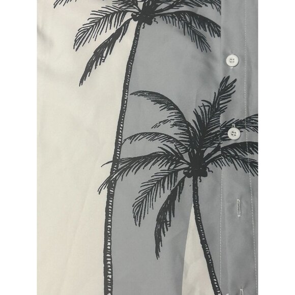 Hardaddy Button Down Shirt Men's Size Large Geometric pattern Causal Gray - Picture 3 of 10